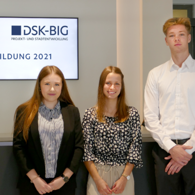 Drei neue Auszubildende bei der DSK-BIG